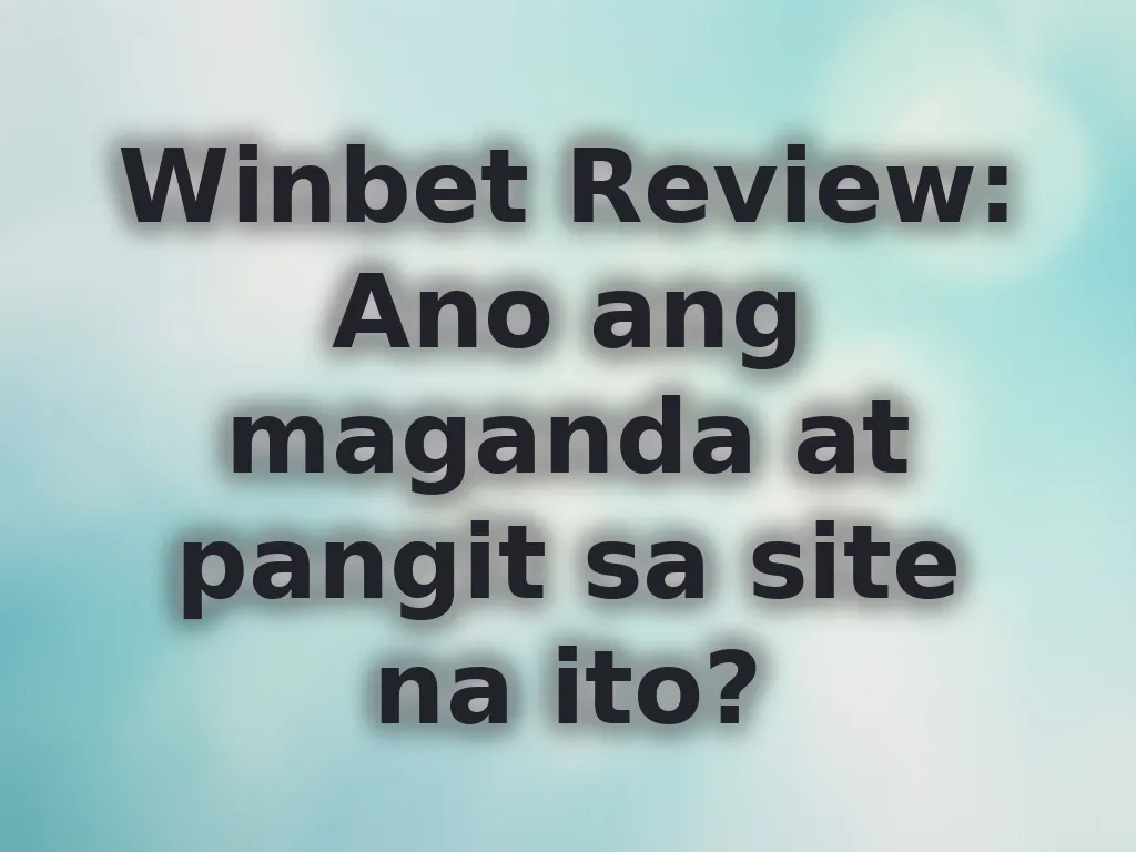 Winbet review